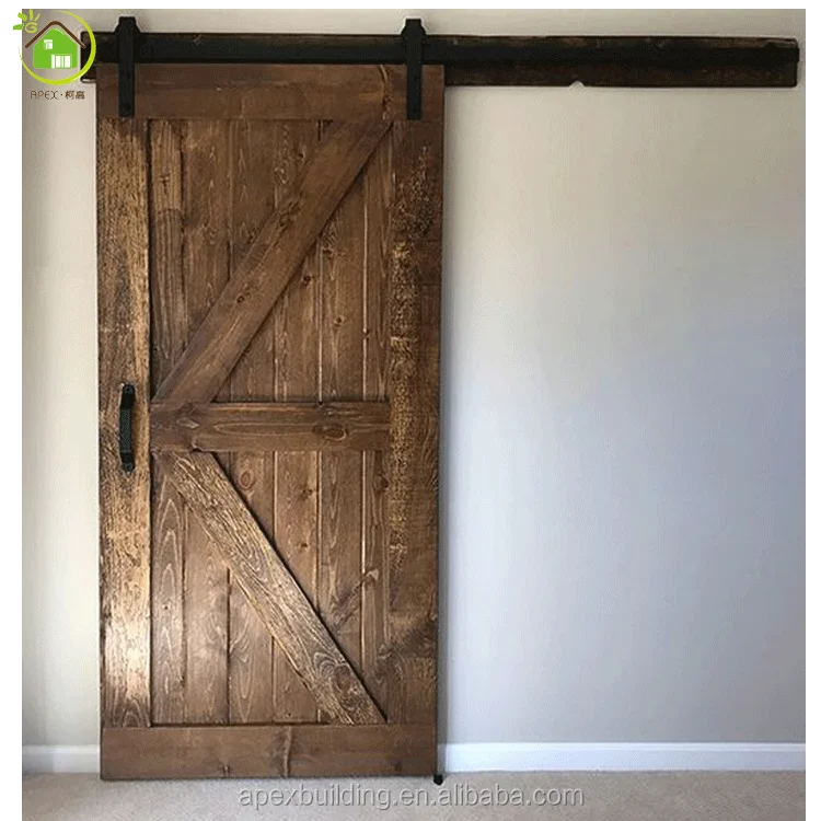 Modern interior legno scorrevole barn porte kit