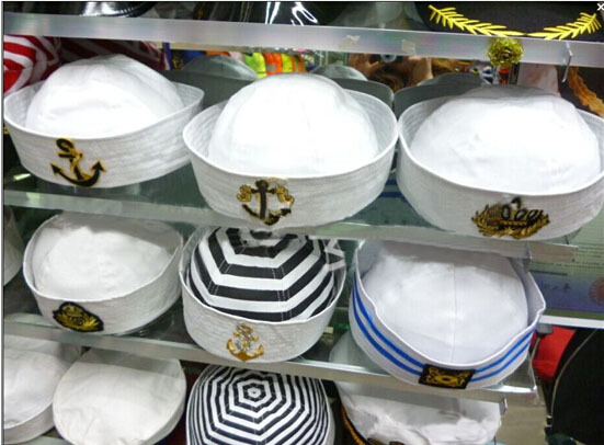 New Design White Custom Captain Sailor Hat
