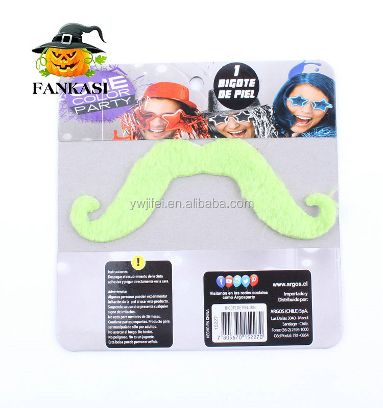 7 Self-adhesive FAMOUS Characters Assorted Fake Moustache Set Fancy Dress Tash