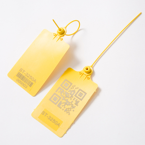 ST-3250A 250mm Customized QR code Company Logo Numbered big flag Security plastic seal