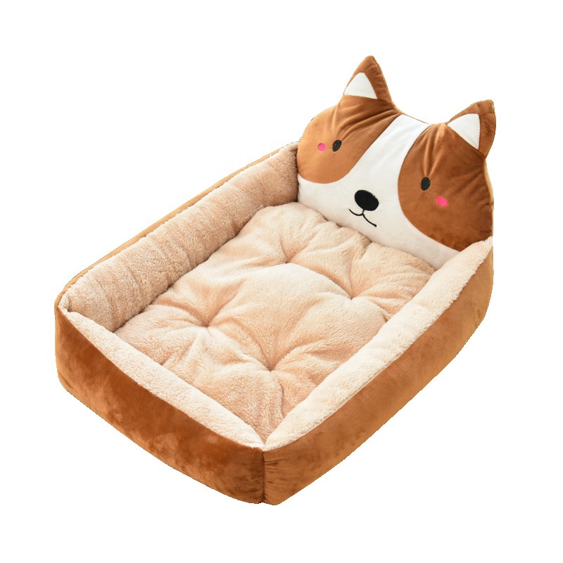 Мягкая бархатная кровать для домашних животных Akita Dog 3D Cat