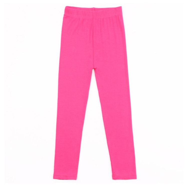 Для малышей и детей постарше детская печать чистого цвета, Детские Классические леггинсы брюки для девочек; Леггинсы для девочек; От 3 до 8 лет Детские леггинсы для девочек