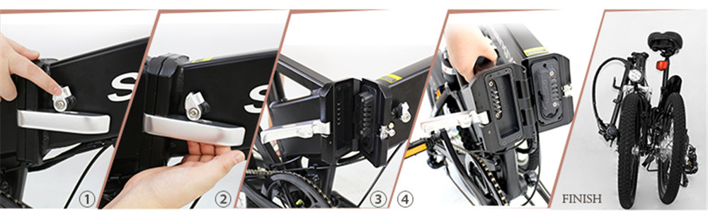 Colorful youth 20 inch electric folding bike