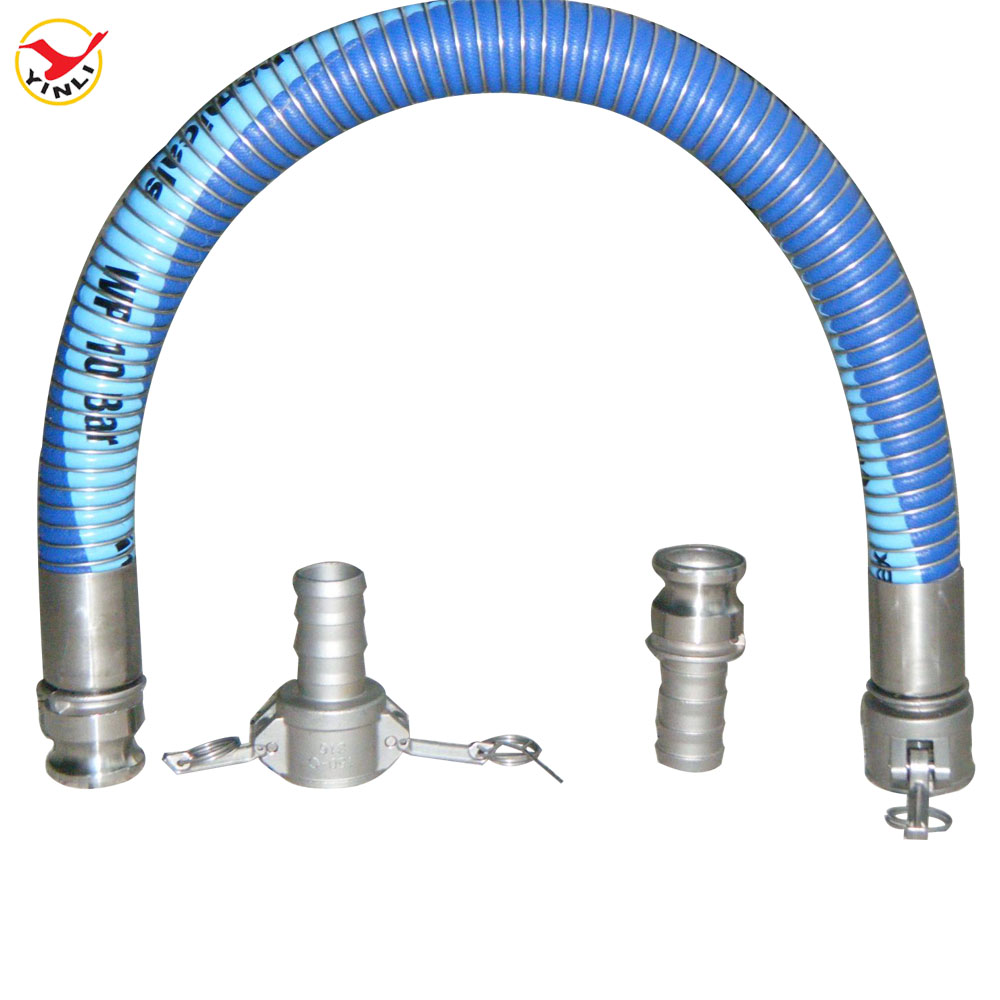 8in ID x 10ft Clear PVC Yard Vacuum Hose Lawn and Leaf Vacuum Hose