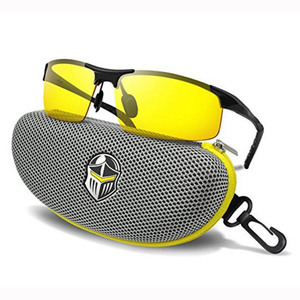Night Driving Anti-glare HD Vision Glasses Yellow Tint Polycarbonate Lens Safety Sunglasses for Men and Women