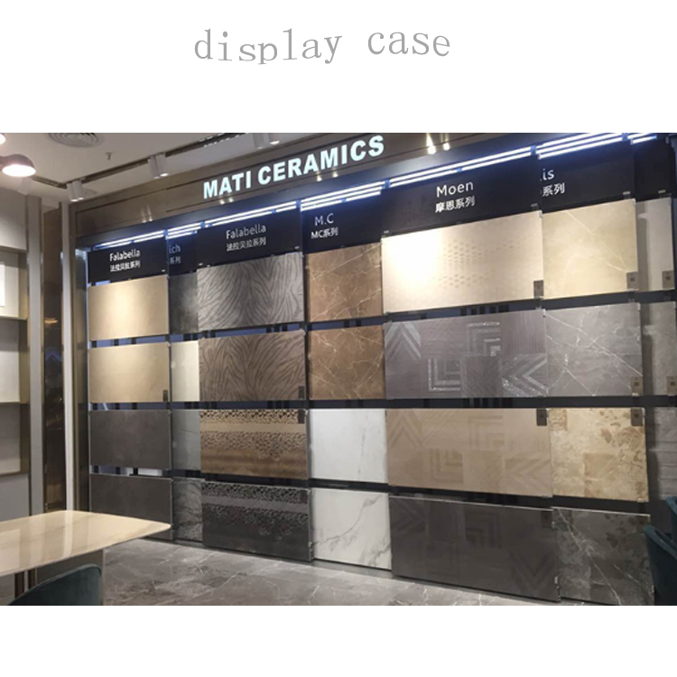 simple style slide ceramic tile display racks