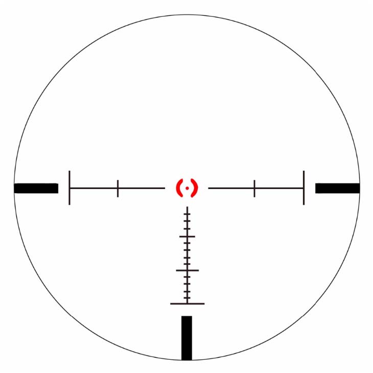视觉光学35毫米瞄准镜1-8x26第一焦平面步枪瞄准镜1/10密耳1厘米0.