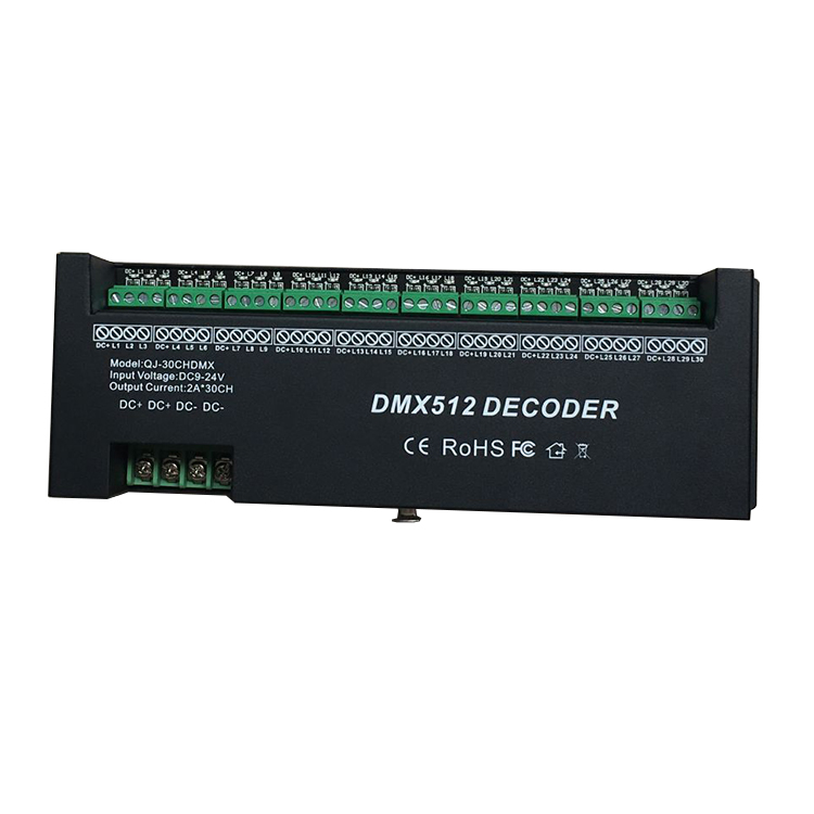 30CH 1440W DMX512 постоянный светодиодный декодер управления одиночные или красочные лампы для RGB сцены