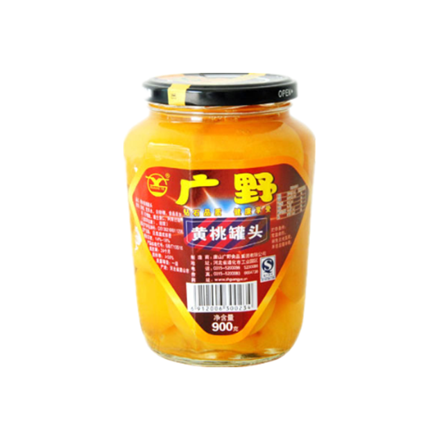 Процесс сохранения сиропа консервированный стиль HACCP ISO QS сертификация желтый персик половинки 900 г
