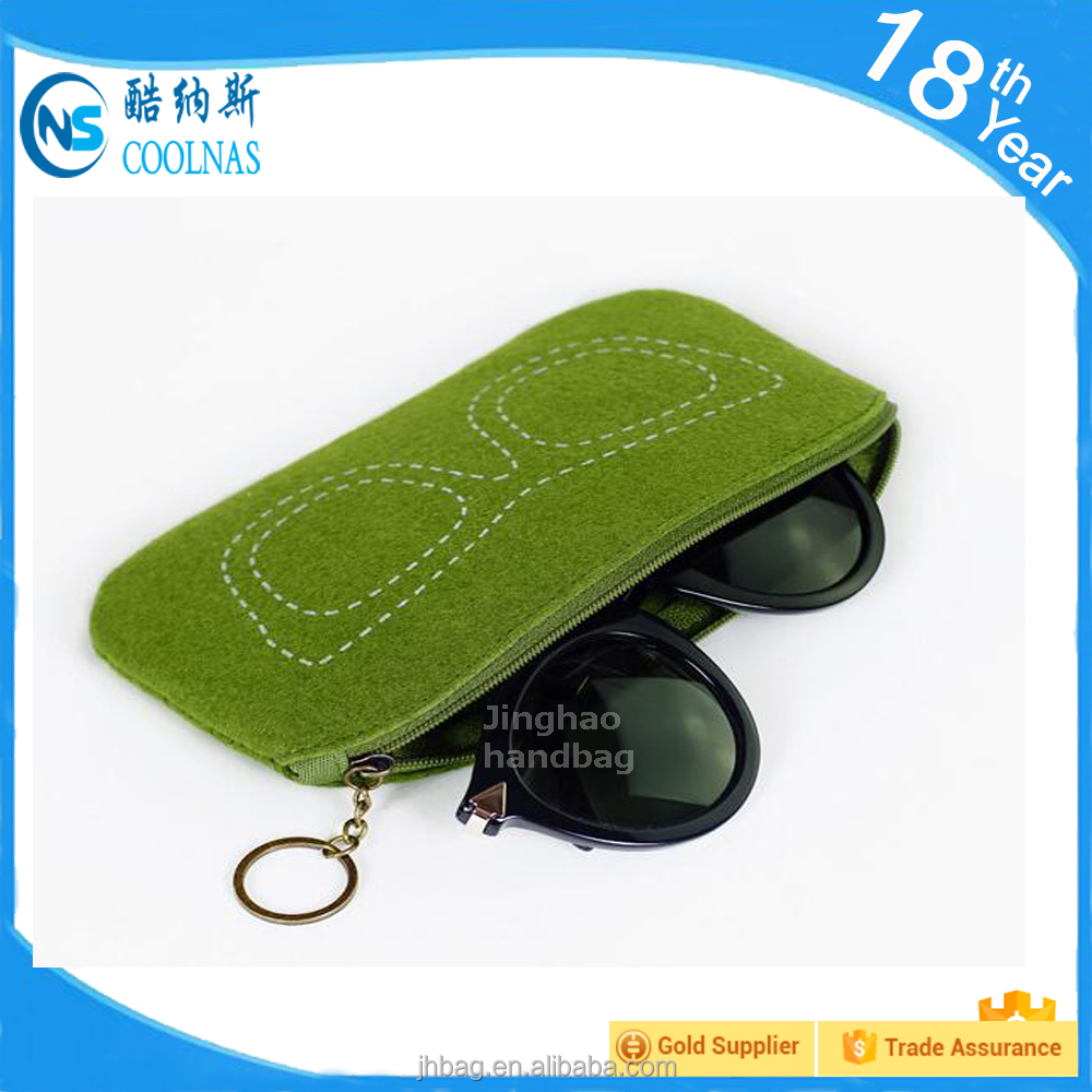 OEM Design personalizado sentiu tampa flip malote Do Iphone, caso óculos de sol para óculos de sol