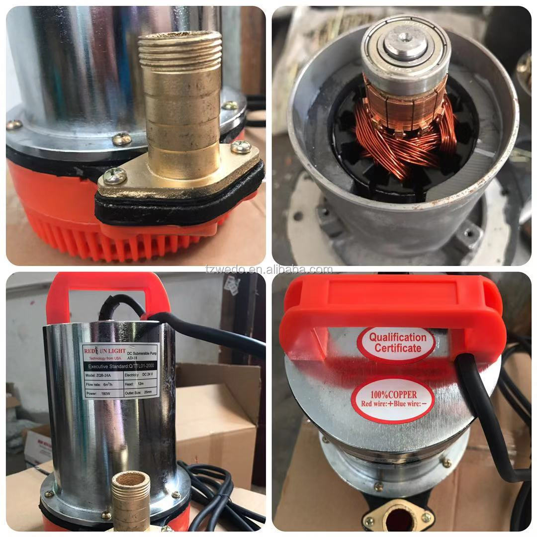 台州威多 12 伏 24 伏小迷你直流潜水太阳能水泵的价格和规格供家庭使