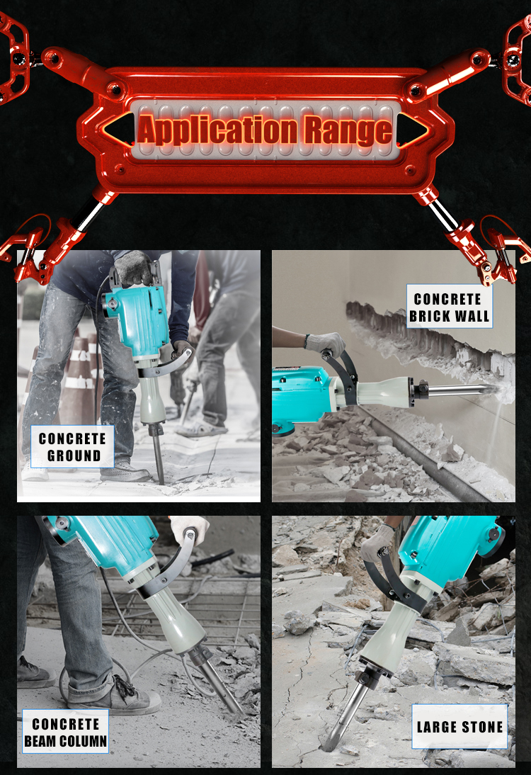 China Manufacturer Ph65A Electric Demolition Hammer Drill Jack Hammer