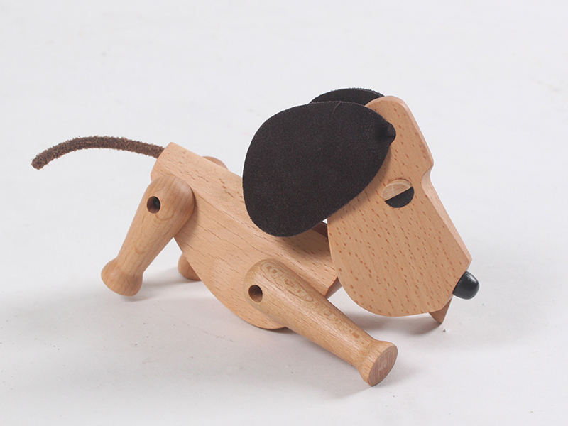 纳西达北欧风格奥斯卡木雕经典原始丹麦狗木偶家居装饰创意饰品礼品