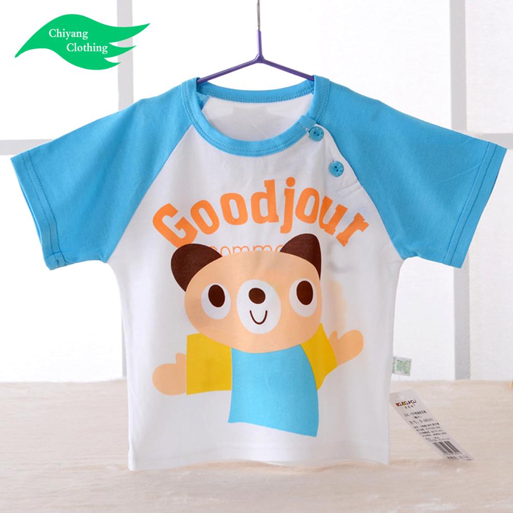Детская синяя футболка с рисунком медведя из бамбукового волокна для малышей одежда для малышей