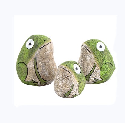 Полимерные лягушки, семейная группа, солнечный свет, полимерные животные для украшения сада