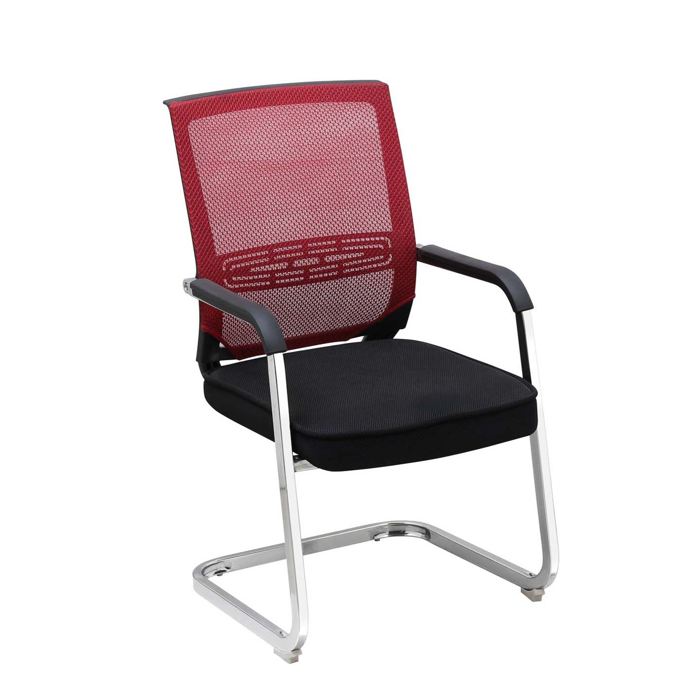 High quality chromed bow legs and middle mesh fabric back executive conference office chair