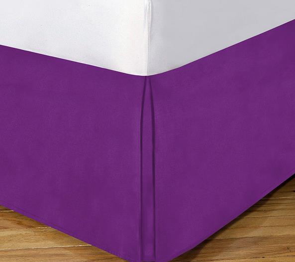 Оптовая продажа Purple Hotel 14-дюймовый падения кружева кровать юбка