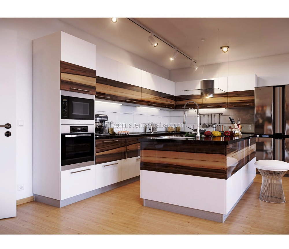 2020 Accept Customize Cheap Price New Mdf Pvc Kitchen Cabinets