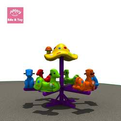 Plastic and metal playground children small outdoor merry go round