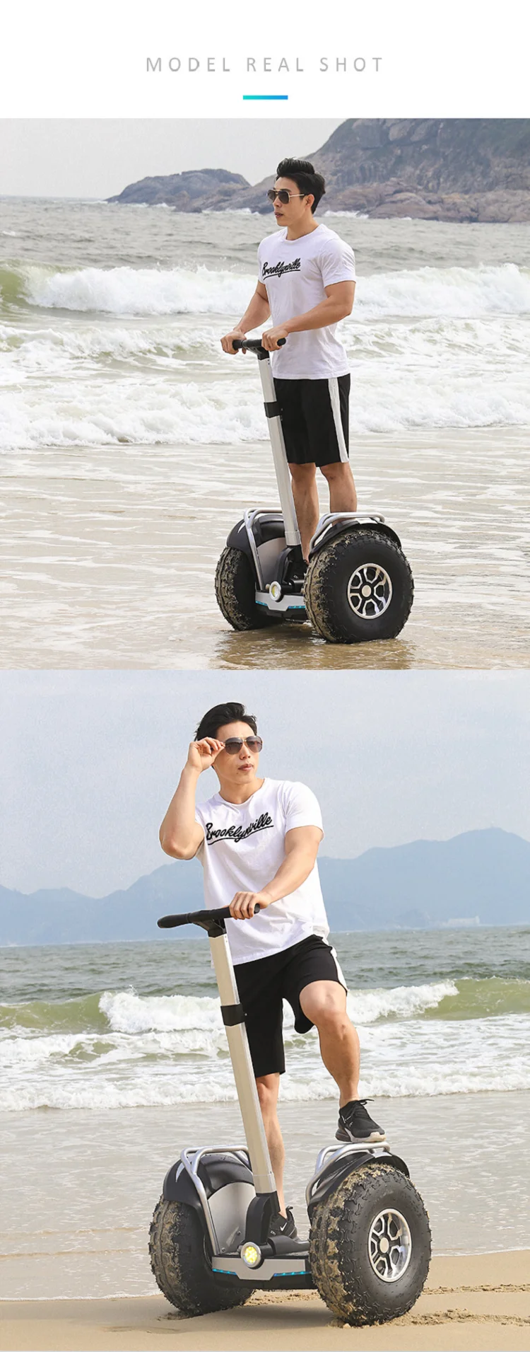 2020 New 19inch 40KM to 80KM big wheel IP65 Waterproof Two Wheel Adult Electric Scooter from factory
