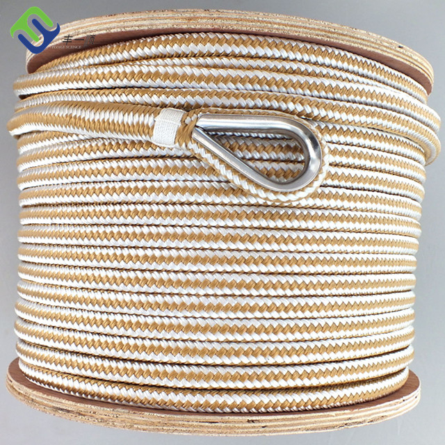 High Strength Black Twisted 3 Strand Nylon Rope 220m Coil 16mm