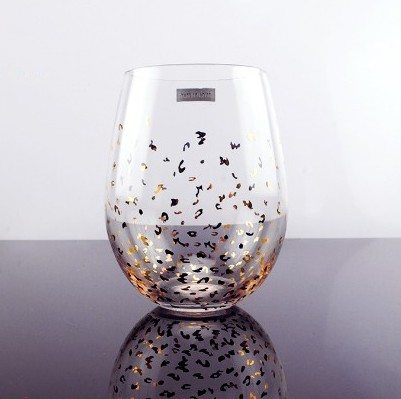 Easy Clean and Dishwasher Safety Stemless Wine Glass Custom Glass Cup