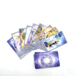 Custom plastic Tarot Cards Printing gold silver edges paper oracle cards wholesale playing cards China factory for adults