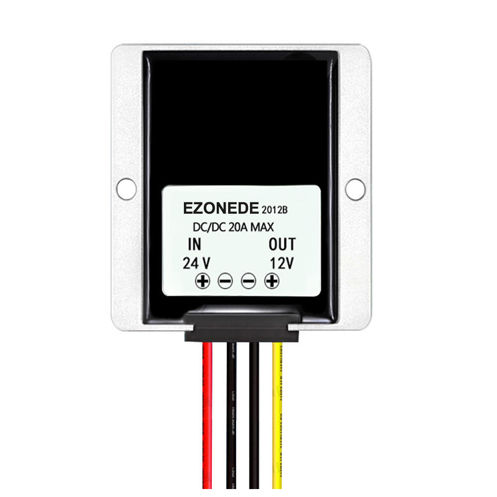 Haute Puissance Etanche COURANT CONTINU-DC 12 V 24 V Step-down to 5 V 10 A voiture 50 W Puissance Convertisseur