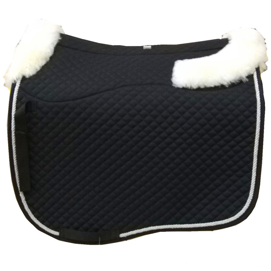 Intrepid International English Saddle Pad with Sheeps Wool Lining Intrepid International English Saddle Pad with Sheeps Wool Lining