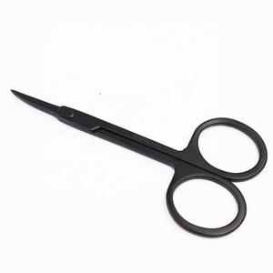 Wholesale High Quality Eyebrows Stainless Steel Beauty Black Lash Scissors