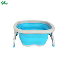 Allife Space Saving Foldable Plastic Collapsible Foot Soak Bath Spa Messager Basin Pot Tub