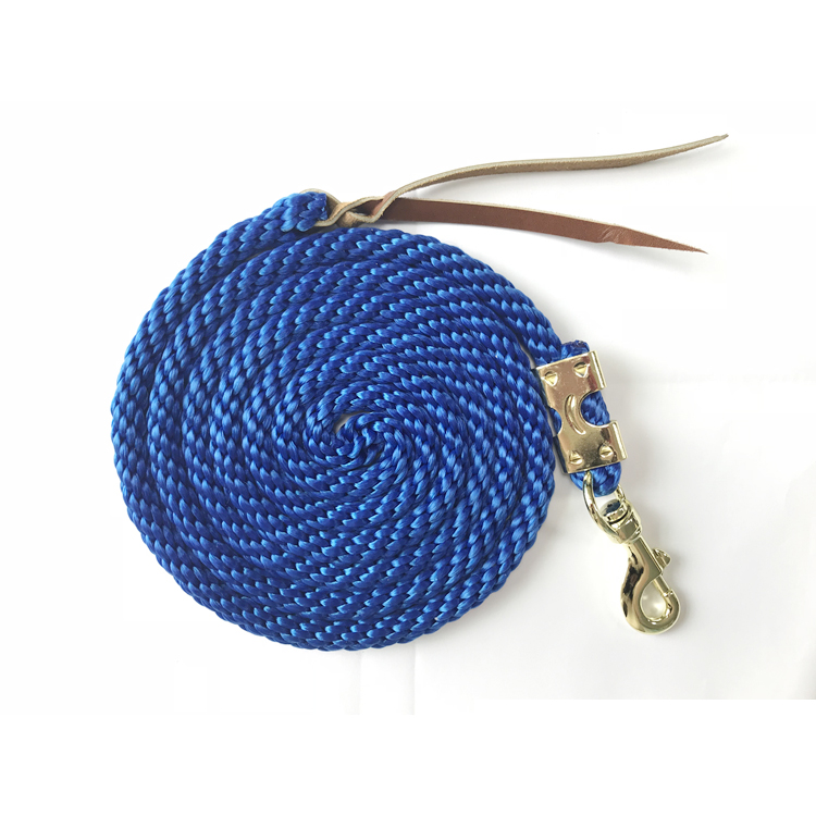 10/' Royal Blue Horse Lead Rope USA Made FREE SHPG! Heavy Duty Zinc Snap