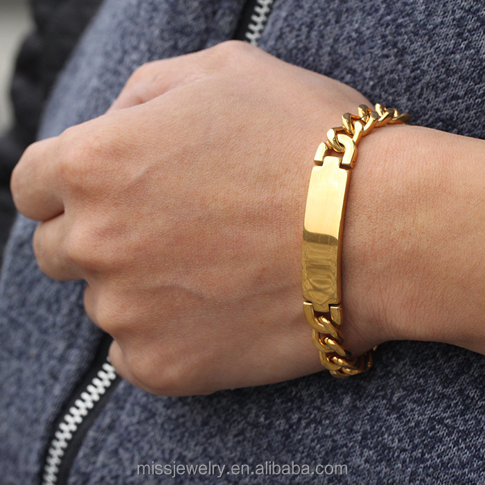 14k gold slave bracelet