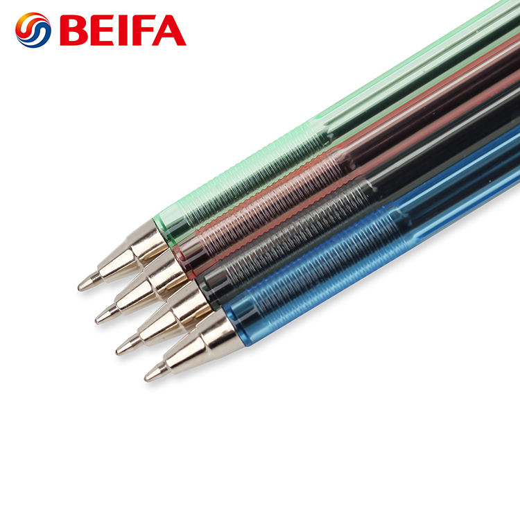 Beifaボールペン0.7mm 1.0mm 4色ブラックブルーレッドグリーンAA927