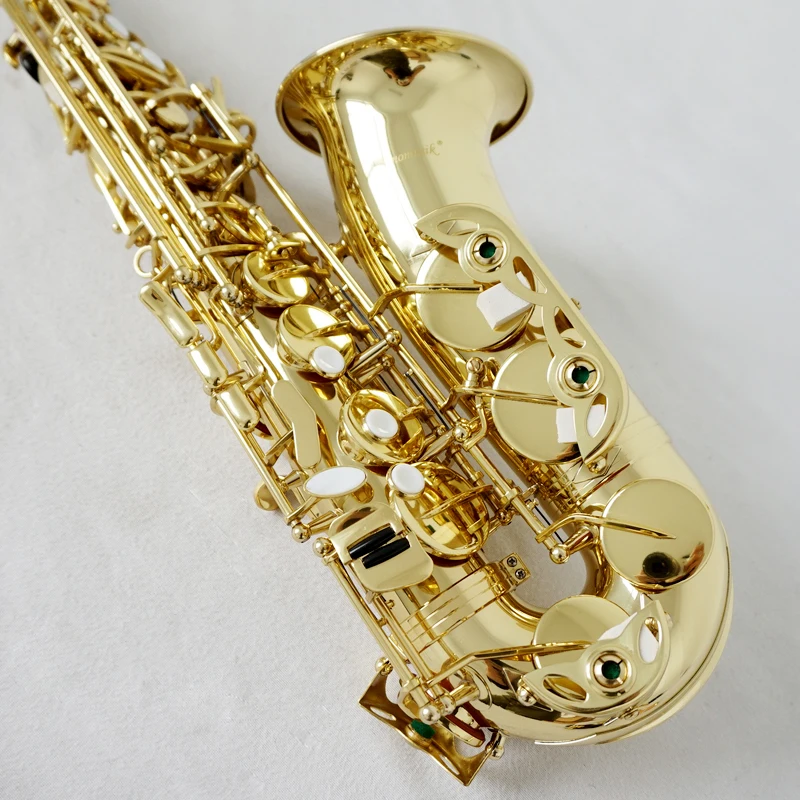 wholesale price custom aiersi brand Golden Eb Alto Saxophone hot sale woodwind musical instruments for sale