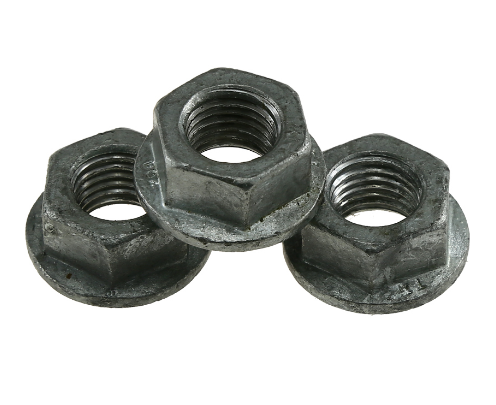 100 M8-1.25 Metric Hex Flange All Metal Lock Nut Class 10 DIN 6927 Zinc Plate