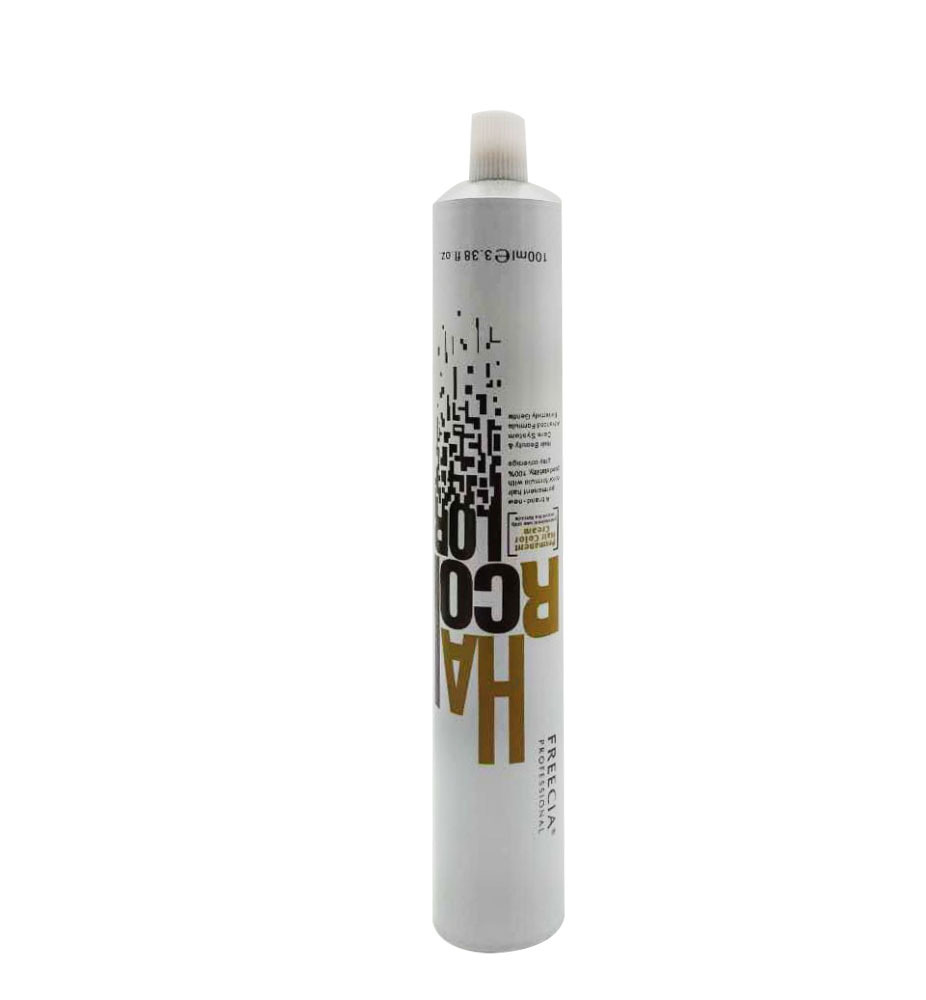 Guangzhou hair color cream metal aluminium tube 100ml