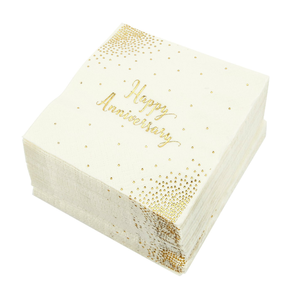 VOBAGA custom gold foil cocktail napkins