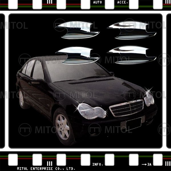 USA STOCK Set Door Handle Chrome Covers for Mercedes AMG C E CLS W203 W211 W219