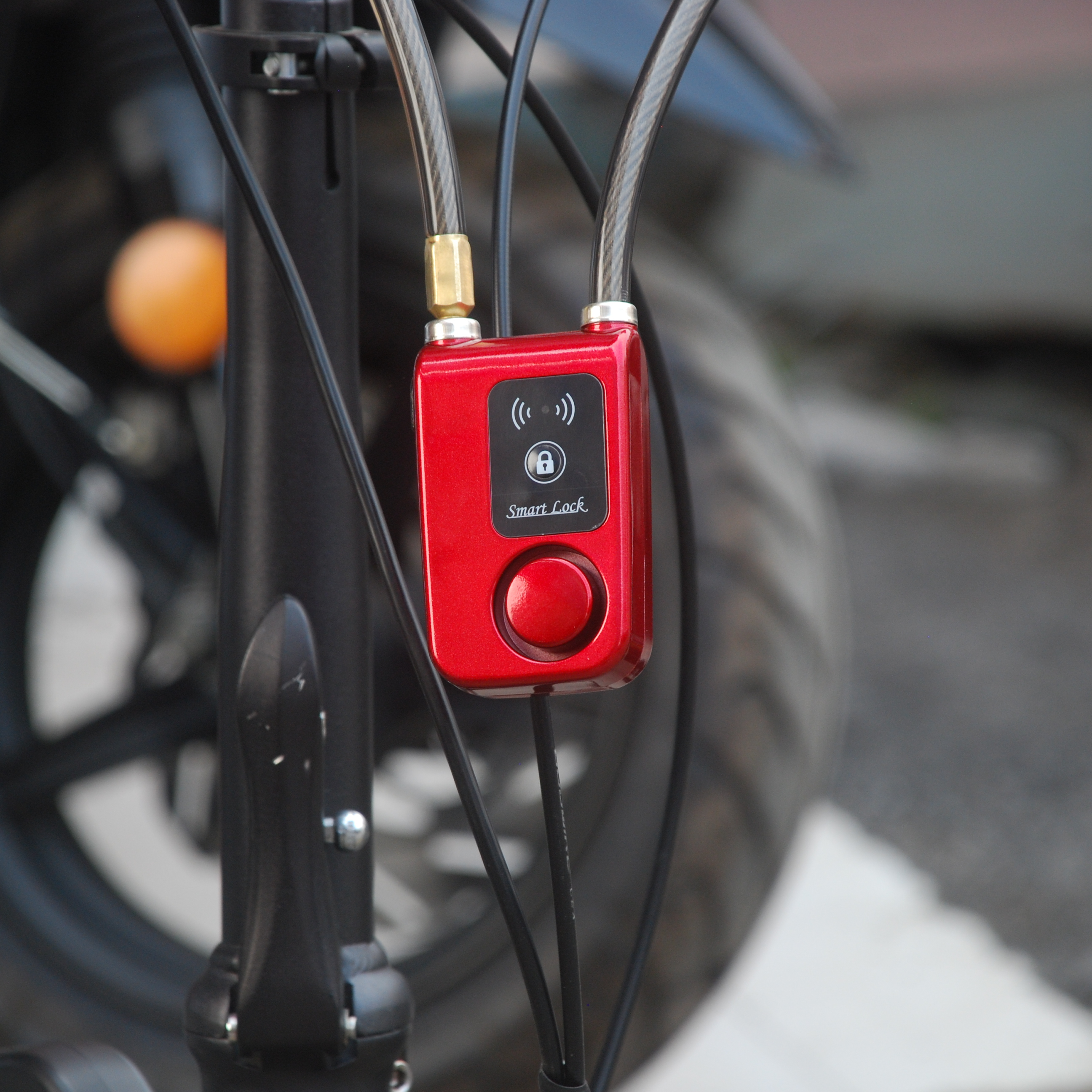 Electronic Password Control Alarm Security Lock Chain pour sacs de vélo