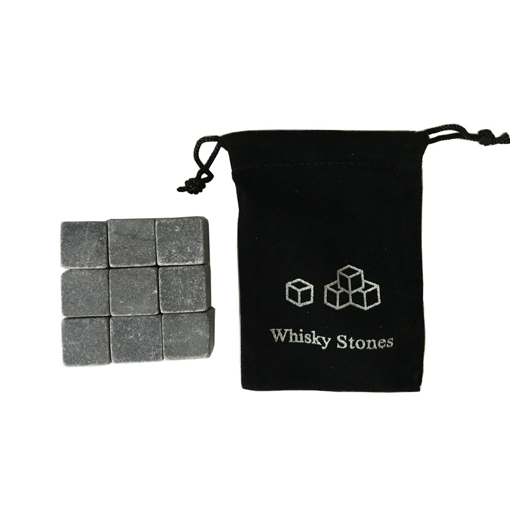 Whiskey Stone Whiskey Ice Rock Stone 2*2*2cm each piece 9pcs one set