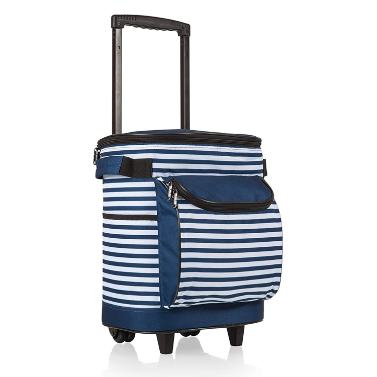 Grande borsa termica da picnic per trolley da pranzo isolata per esterni con ruote