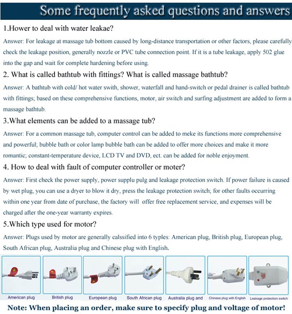 Glass Front 7 Color Air Lights Jetted Bathroom Freestanding  Acrylic Massage Whirlpool Bathtubs