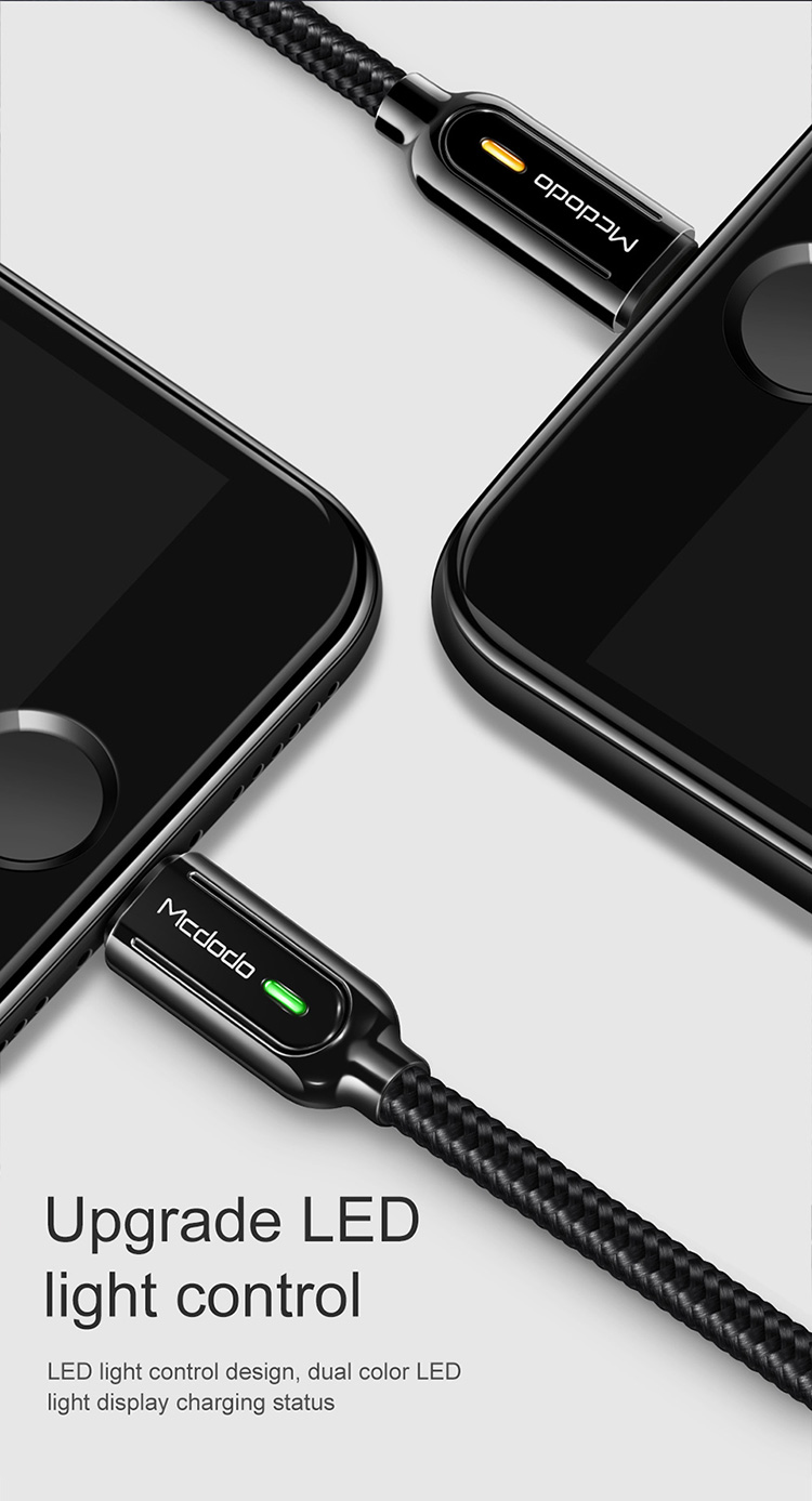 Mcdodo auto disconnect new products original USB data charger fast charging cable cables for iphone light-ning