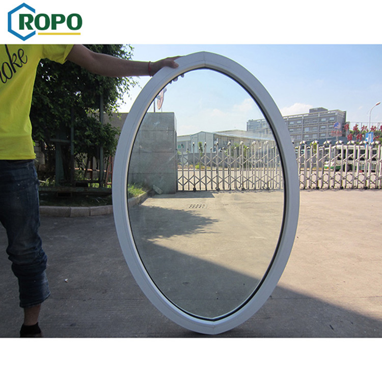 AS2047 Atacado Quadro UPVC Janelas De Vidro Oval