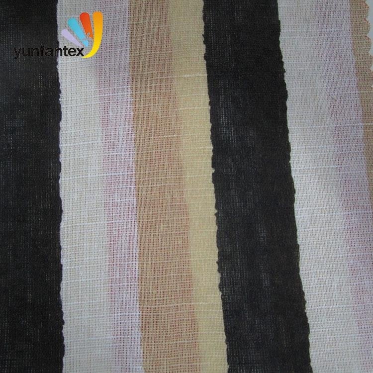 2019 китайские поставщики, оптовая продажа, полосатая льняная ткань, 100% льняная ткань