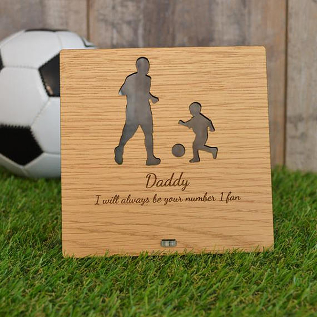 Пользовательские гравированная лазером древесина карты для Дедушки папа День отца подарок