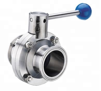 Санитарный клапан-бабочка с наружной/внутренней резьбой