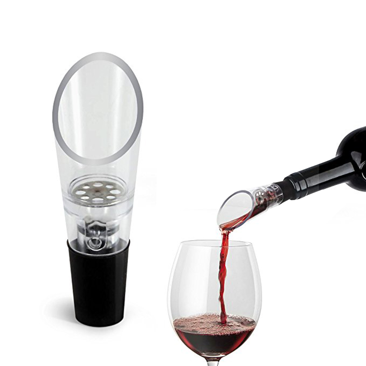 Wine Aerator Set- Gift Box Wine Decanter Silver Twist Magic Wine Aeration Aerator 6 Speeds Adjustable Portable Wine Aeration- With A Stand #1 Best Wine Aerator for Wine