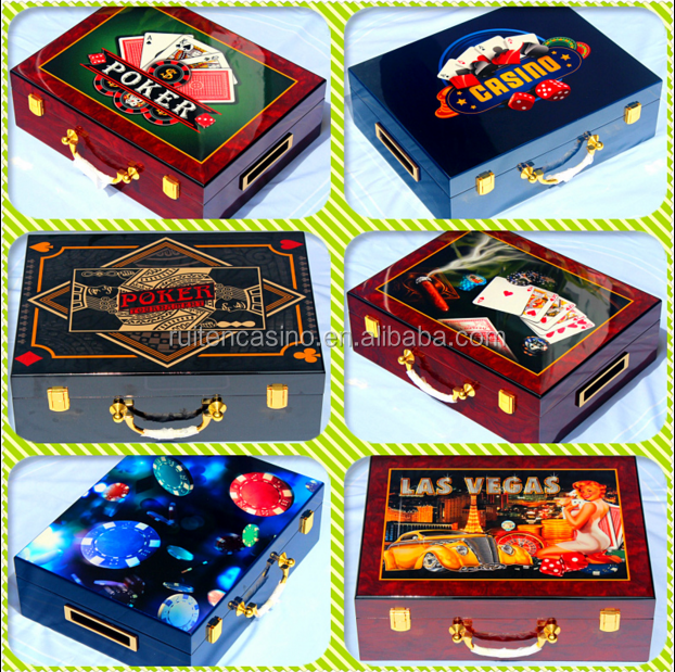 Wooden Mahogany Poker Chip Case Wooden Mahogany Poker Chip Case